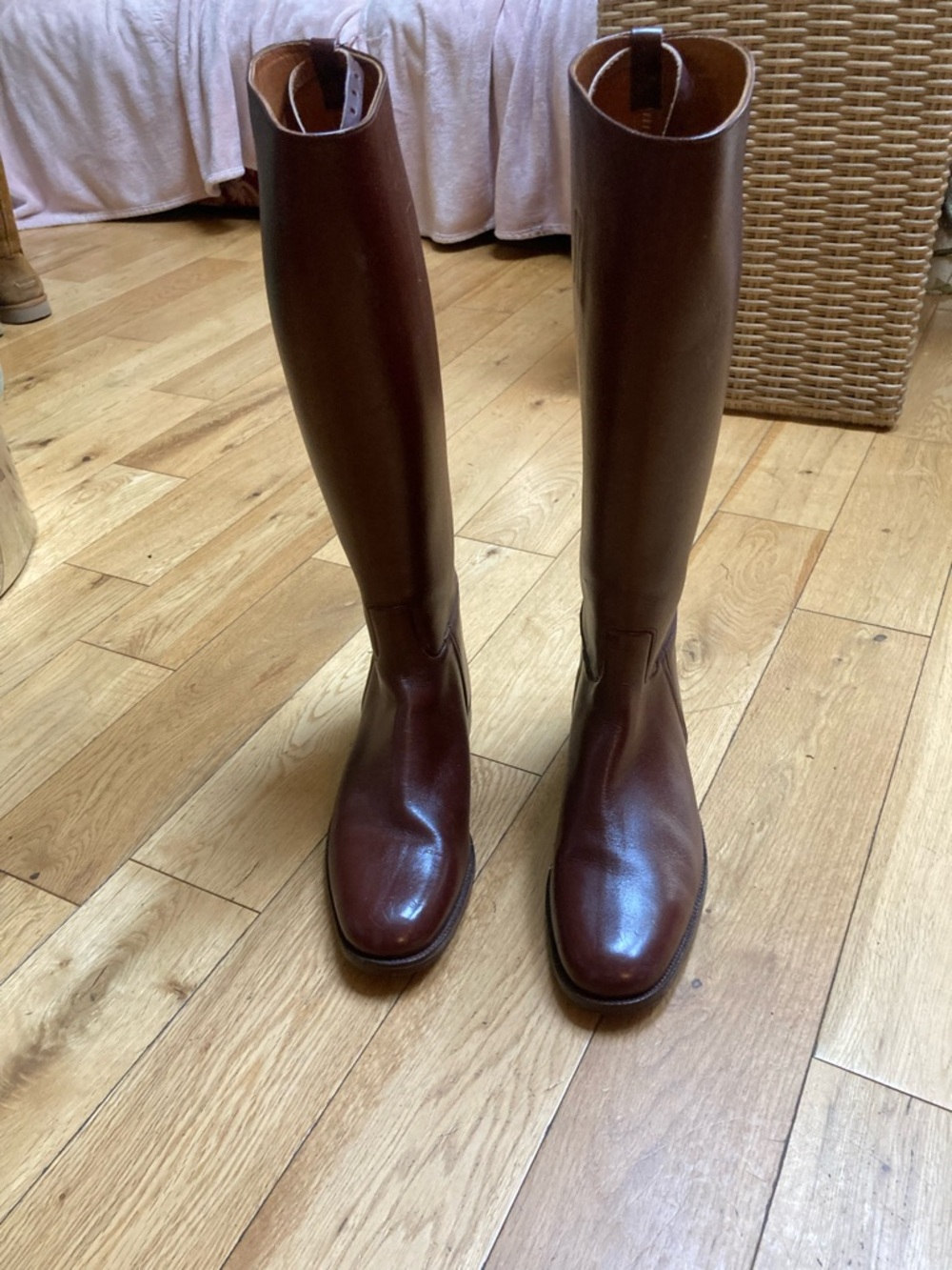 Men's Tall equestrian Brown Leather Riding Boots made in england 10.5